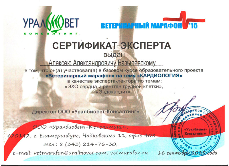 sertifikat-20 Базылевский Алексей Александрович