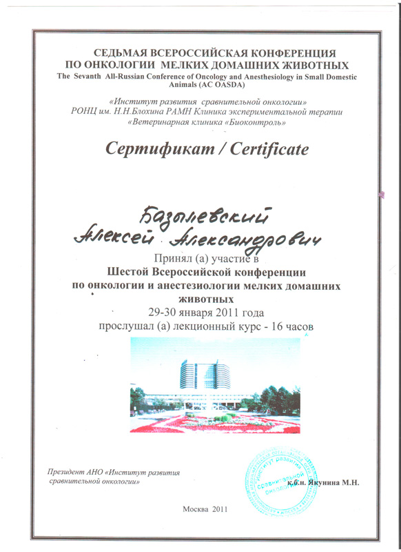 sertifikat-5 Базылевский Алексей Александрович