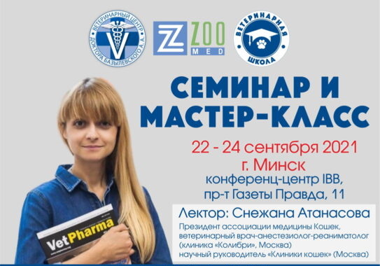 Семинар "Анестезиолог и Кошка" и МК "Ингаляционная анестезия и базовая ИВЛ"